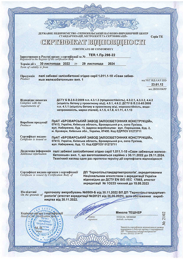 Сваи забивные